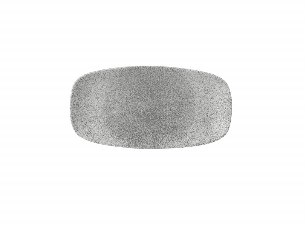 Diskur oblong 29,8x15,3cm Raku jasper grey