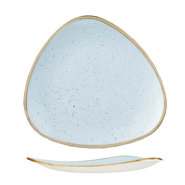  Diskur 19,2cm triangle Stonecast duck egg blue